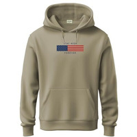 Adro Hoodies For Men | Printed Hoodie For Men | Cotton Hoodie | Mens Hoodies | Sweatshirt For Men | Hooded Regular Fit Hoodie | H24-Flag-Be-Small Beige