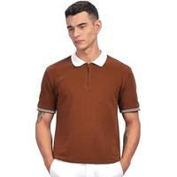 Adro Polo T Shirt For Men | Plain Polo T-Shirt | 100% Cotton Polo Tshirt | Regular Fit Polo| Available In Plus Size Polo (In, Alpha, M, Regular, Brown)