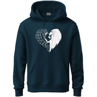 Adro Men's Cotton Neck Hooded Sweatshirt (H24-Devi-Sb_Teal