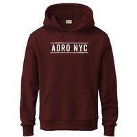 Adro Men's Cotton Neck Hooded Sweatshirt (H24-Adro-Mr_Maroon