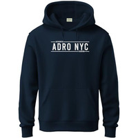 Adro Hoodies For Men | Printed Regular Fit Hoodie For Men | Cotton Hoodie | Mens Hoodies | Sweatshirt For Men | Hooded Hoodie|H24-Adro-Nb-Large Navy Blue