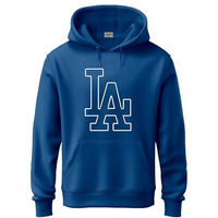 Adro Men's Cotton Neck Hooded Sweatshirt (H24-La-Rb_Royal Blue