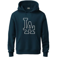 Adro Men's Cotton Neck Hooded Sweatshirt (H24-La-Sb-2Xl_Teal)