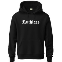 Adro Hoodies For Men | Printed Regular Fit Hoodie For Men | Cotton Hoodie | Mens Hoodies | Sweatshirt For Men | Hooded Hoodie|H24-Ruth-Bl-Large Black