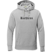 Adro Men's Cotton Neck Hooded Sweatshirt (H24-Ruth-Gr_Grey