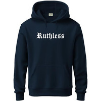 Adro Men's Cotton Neck Hooded Sweatshirt (H24-Ruth-Nb_Navy Blue