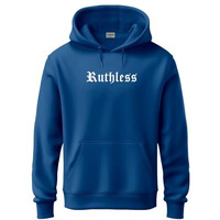 Adro Men's Cotton Neck Hooded Sweatshirt (H24-Ruth-Rb_Royal Blue