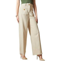 Leriya Fashion Trousers For Women High Waist | Trousers For Woman | Women Trousers | Women Trousers Pants (Lf-Tr1068-Xl-Off White)