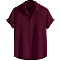 Leriya Fashion Men's Solid Regular Fit Shirt (Lf-Ms-6246_Maroon