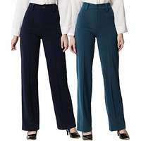 Kotty Women Regular Fit Multicolor Viscose Rayon Trousers