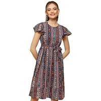 Oomph! Women's Western & Fusion Wear Western Dresses For Women Multicolor - Md804