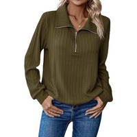 Leriya Fashion Women's Solid Regular Fit Top (Lf-W2081_Green S)
