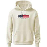 Adro Hoodies For Men, 320 Gsm Soft Cotton Hoodie Fabric, Long Lasting Printed Hoodies For Winter | Mens Hoodies | Sweatshirt For Men|H24-Flag-Ws-S White Sand