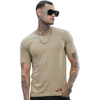 Adro V-Neck T Shirt For Men, 100% Cotton Vneck Tshirt Is Ideal For Casual Wear, Workouts And Loungewear, Adding A Stylish Touch.|Vn24-Pln-Be-M Beige