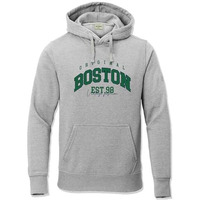 Adro Men's Cotton Neck Hooded Sweatshirt (H24-Bost-Gr_Grey