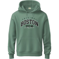Adro Men's Cotton Neck Hooded Sweatshirt (H24-Bost-Pt_Pista