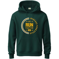 Adro Men's Cotton Neck Hooded Sweatshirt (H24-Fast-Grn-L_Green)