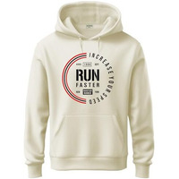 Adro Men's Cotton Neck Hooded Sweatshirt (H24-Fast-Ws_White Sand