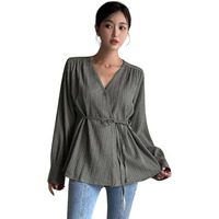 Leriya Fashion Women's Solid Regular Fit Top (Lf-W2052_Green Xl)