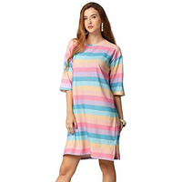 Om Sai Latest Creation Western Dresses For Women | Short A-Line Dress For Girls | Maxi Dress For Women (Oslc-Wd1048-L) Multicolour