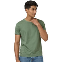 Xyxx Men's Cotton Solid Regular Fit T Shirt (Xy_Cr15_Tshirt_1_Sage Green)