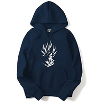Adro Men's Cotton Neck Hooded Sweatshirt (H21-M-Gok-Nb_Navy_2Xl)