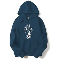 Adro Men's Cotton Neck Hooded Sweatshirt (H21-M-Gok-Sb_Teal_M)