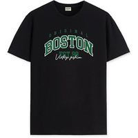 Adro Mens Printed T Shirt - Premium Cotton Graphic Printed Tshirt - Black T-Shirt - Rn24-Bost-Bl-M