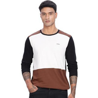 Adro Full Sleeve Tshirt For Men | Soft Cotton Tshirt For Men|Comfortable & Stylish Regular Fit Full Sleeve Round Neck Tshirt|Fr24-Wsbr-2Xl White, Brown