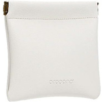 Aropana Self Closing Leather Purse Portable Earphone AirPods Pouch Mini Storage Jewellery Bag Coin Card Holder for Men & Women (11.5CM  11CM) Snow White