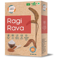 Organic Wisdom - Back to Roots Millet Rava | Stone grounded | Rich in Calcium, Protein & Fiber (Ragi Rava)