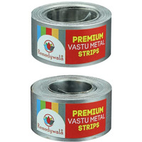 Remedywala Vastu Stainless Steel and Iron Strip Combo (8 Feet 18mm Width, 0.2 mm Gauge, Stainless Steel vastu Strip, Iron vastu Strip, 2 Pieces)