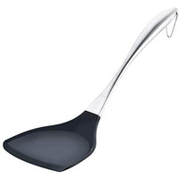CARTBURG Silicone Non-Stick Spatula Fish Turner with Stainless Steel Metal Handle, Non-Stick Rubber Kitchen Utensil for Fish, Eggs, Heat Resistant Silicone Utensils Turner for Kitchen Cooking(Multicolour)