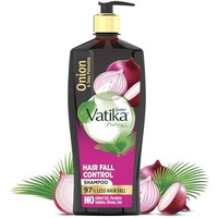 Dabur Vatika Onion Hair Fall Control Shampoo - 640ml | Up to 97% Hair Fall Reduction I With Onion and Saw Palmetto I No Nasties Shampoo | Fortified with Vitamin E & Pro-Vitamin B5