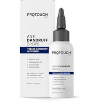 PROTOUCH Anti Dandruff Drops (Serum) - Niacinamide, 0.5% Salicylic Acid, Oligopeptide, Rosemary Ext | Soothes Itchy, Inflamed Scalp | Nourished Hair | For All Scalp Types - 60 ML