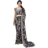 Yashika Woven Georgette Womens Saree (AZ-YS-P1-CHAYA-KIYARA-MAYA-ZUBIYA-Parent_Grey)