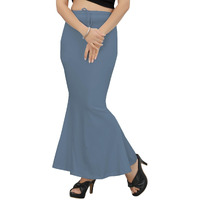 KASHIKAY CREATION Cotton Lycra Saree Shapewear Petticoat for Women, Stretchable Saree Shaper Petticoat Inskirt, Shape wear Dress for Saree, Skirts (Small, Grey)