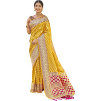 MANOHARI adorable woven pattern Banarasi Silk saree for women with Blouse Piece_MN1738