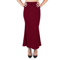 BUYONN Saree Shapewear for Women, Saree Shapewear Petticoat for Women, Lycra Saree Shaper for Saree (X-Large, Maroon)