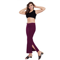 RANI SAAHIBA Womens Stretchy Slim Fishcut Petticoat Cotton Saree Shapewear(SHP29_L/XL_Wine)