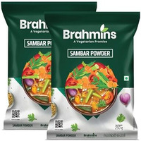 Brahmins Sambar Powder  A Vegetarian Promise| Mixed Masala for Sambar Preparation| 100% Vegetarian| 250g x 2| 500 g