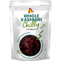 Leeve Dry Fruits Spices Sabut Lal Mirch whole Dried Red Kashmiri Kashmir Chilli 500gram Flax |Pack of 1|
