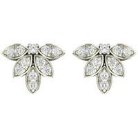 Clara Sterling-silver and Cubic Zirconia Earrings Necklace Set for Women & Girls (Silver_2.6 gm)