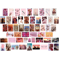 a baby cherry 55 Pieces Wall Art Peel-N-Stick-Wall Collage Kit| Aesthetic Room Decor | Wall Decoration Posters | Wall Posters Aesthetic | Aesthetic Wall Decor | Self Adhesive Posters (4 X 6 Inches)