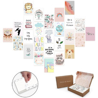 A Baby Cherry 26 Pieces Peel-N-Stick-Wall Collage Kit| Aesthetic Room Decor items | Wall Decoration Posters | Wall Posters Aesthetic | Aesthetic things for girls | Girl Room Decor items for Bedroom |Self Adhesive Wall Posters (4 X 6 Inches)