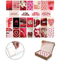 a baby cherry 25 Pieces Peel-N-Stick-Wall Collage Kit| Aesthetic Room Decor items | Wall Posters Aesthetic | Aesthetic things for girls | Girl Room Decor items for Bedroom (4 X 6 Inches) (Royal Red)