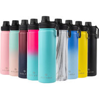 SOLARA Insulated Water Bottle 650ml, Hot Water Bottle, Thermosteel Water Bottle for Travel, Home, Office, School, Gym, Adults, Water Bottle Hot and Cold, Sipper Bottle, Aqua