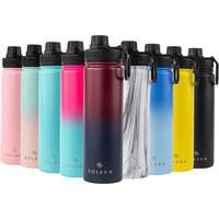 SOLARA Insulated Water Bottle 650ml, Hot Water Bottle, Thermosteel Water Bottle for Travel, Home, Office, School, Gym, Adults, Water Bottle Hot and Cold, Sipper Bottle, Dark Intentions