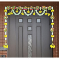 Reptum Decor Toran with Multi Color Ring Fancy Toran for Diwali, Main Door Decoration Banderwal, Door Hangings for Home Decoration- 40 Inch Size