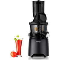 Kuvings Evo810 Black Professional Cold Press Whole Slow Juicer, Worlds Only Juicer With Patented Rubber & Silicon-Free Technology, All-In-1 Fruit & Vegetable Juicer (Evo810 Black) - 240 Watts